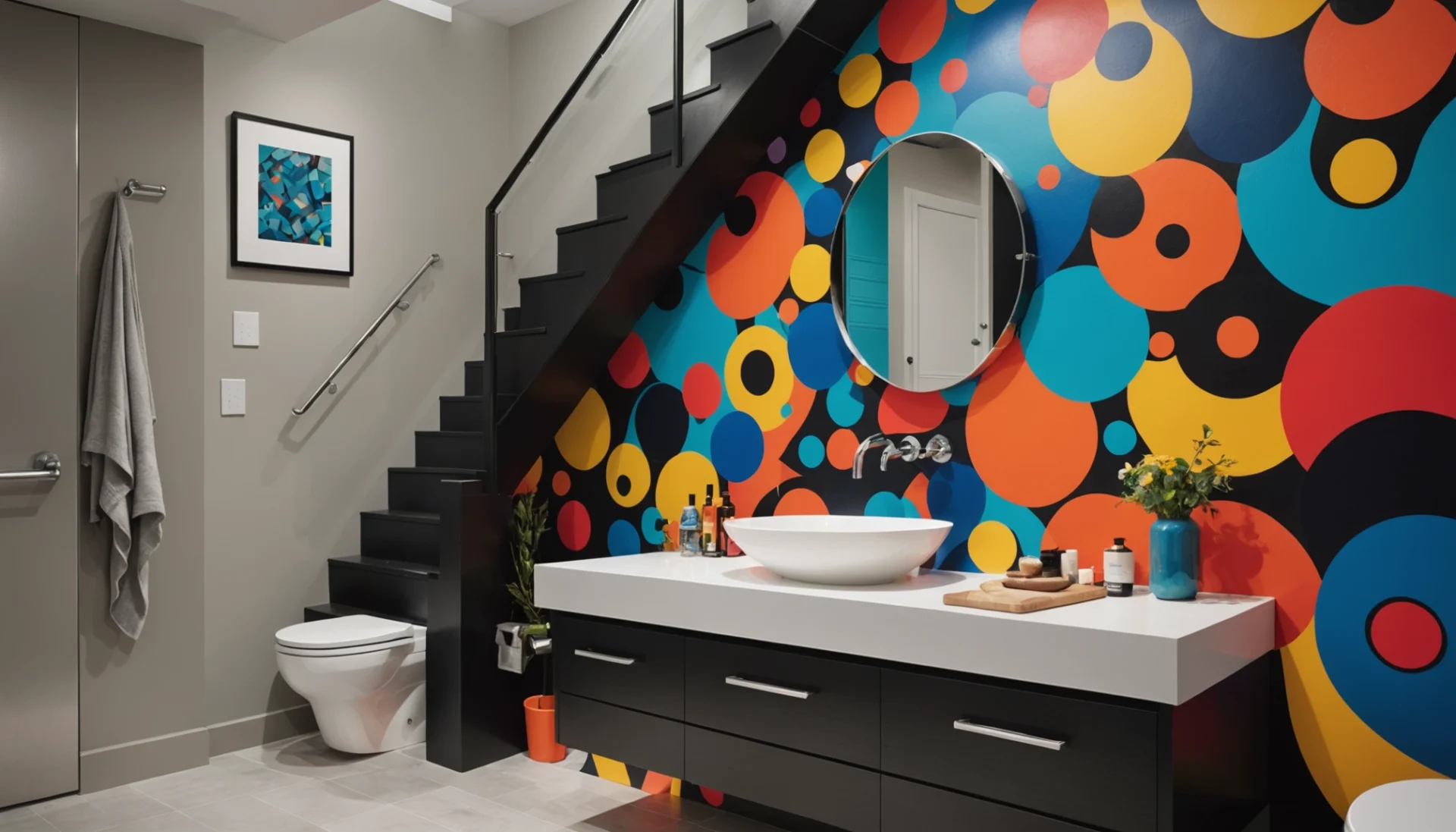 photo wc sous escalier