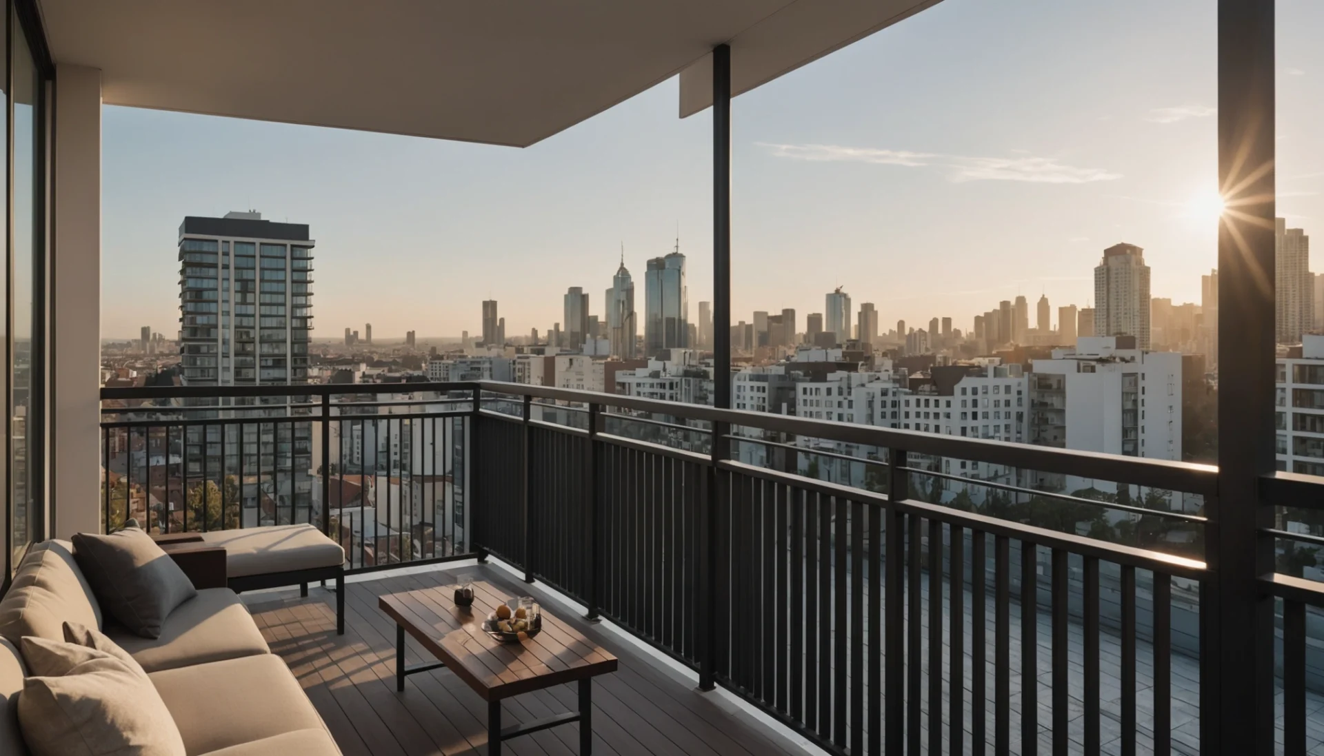 pare-vue pour côté du balcon