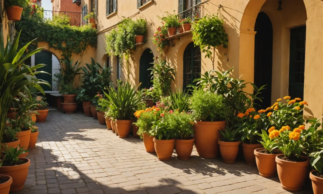 plantes en pot pour emplacement ensoleillé