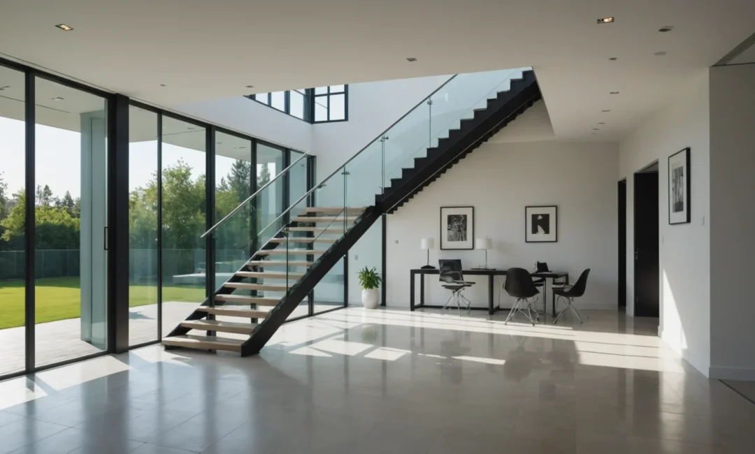 garde-corps escalier intérieur moderne